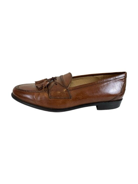 Johnston Murphy Cellini Mens 11M Brown Leather Tassel Loafer Dress Classic Slip main image 5